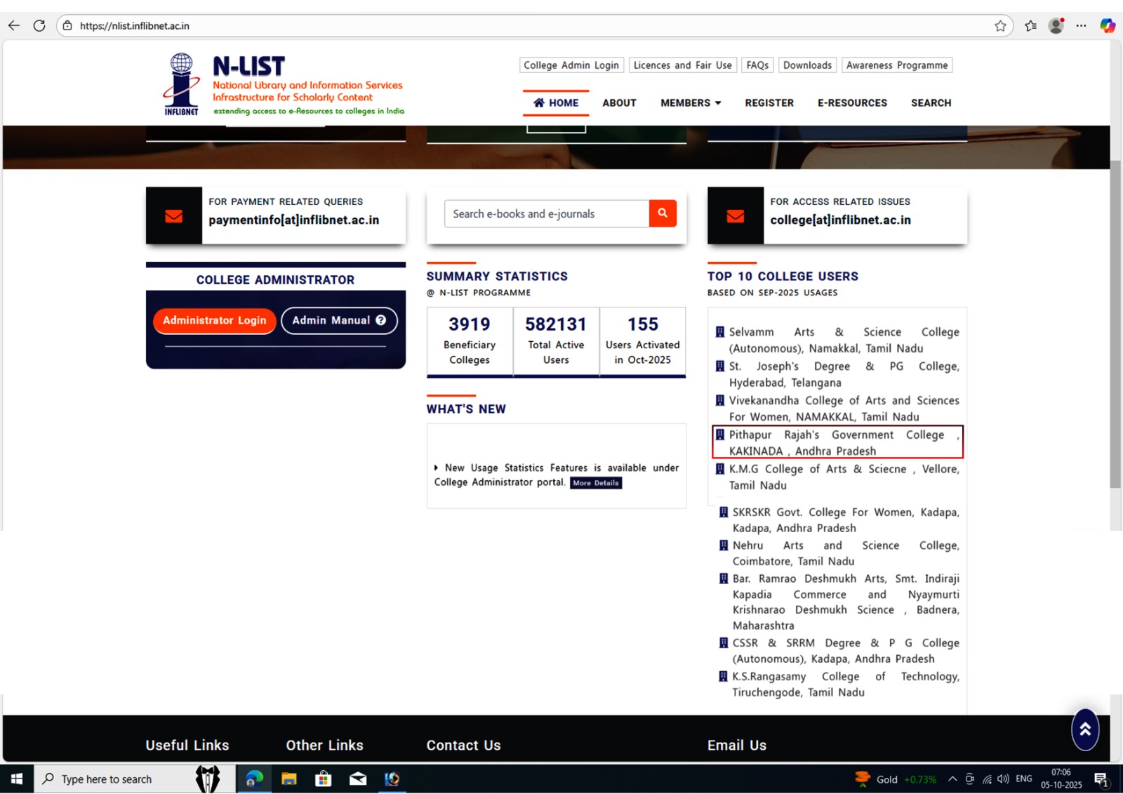 September N-LIST Achievement